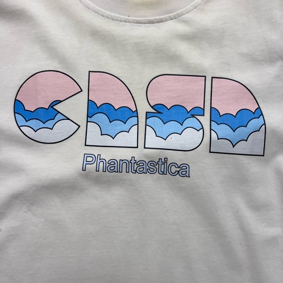 Casablanca Phantastica Graphic T-Shirt Cream Short Sleeve Tee Size Small - Picture 7 of 7